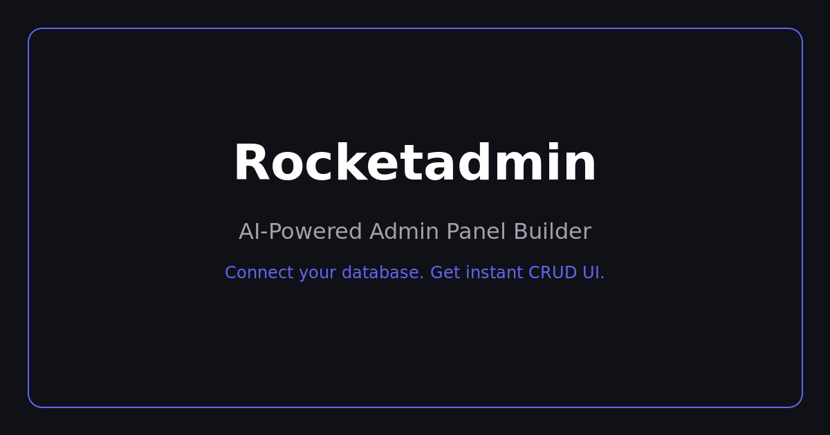 Pricing — Free Admin Panel Builder, Team & Enterprise Plans | Rocketadmin