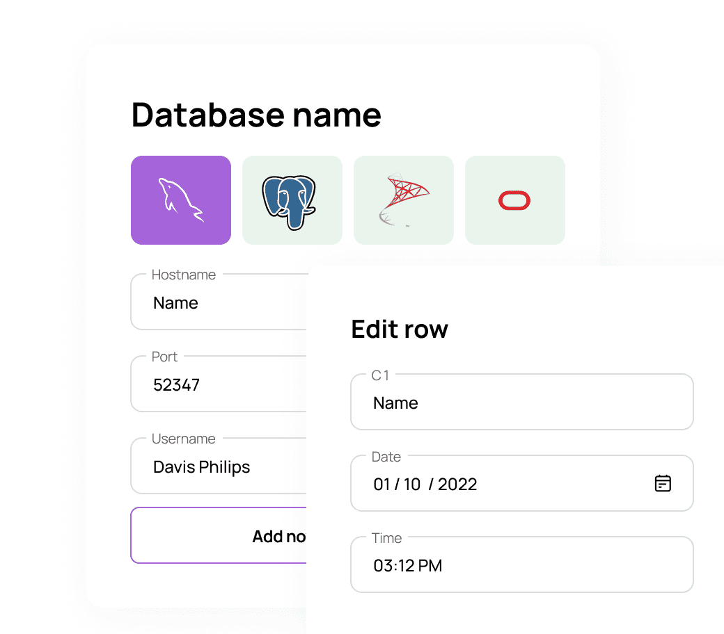 Add a database to Rocketadmin